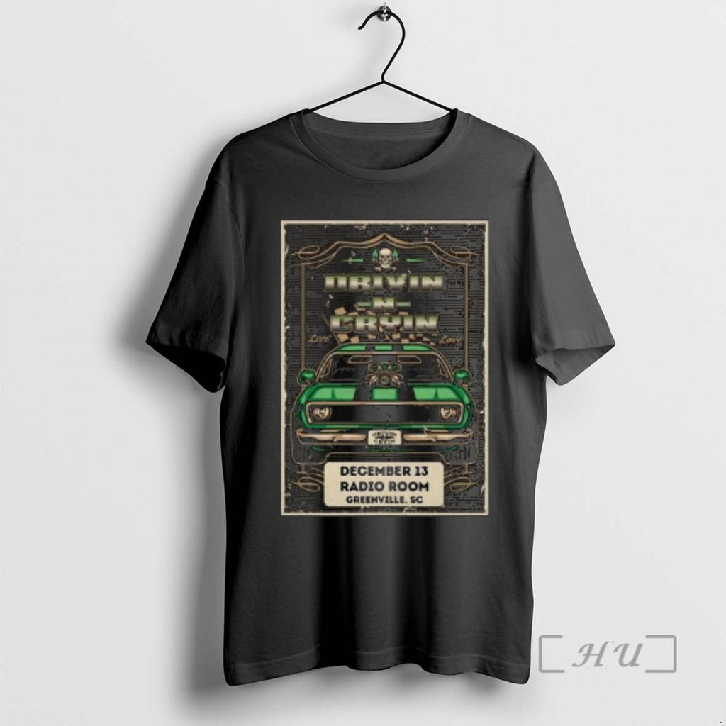 Officials Drivin N Cryin December 13 2025 Radio Room - Adult & Kids T-Shirts, Sweatshirts & Hoodies apparel design preview 1