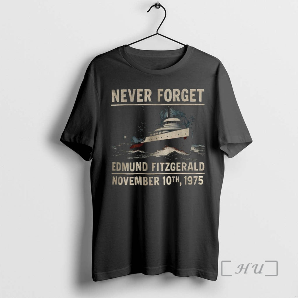 Officials Edmund Fitzgerald Never Forget November - Adult & Kids T-Shirts, Sweatshirts & Hoodies apparel design preview 1