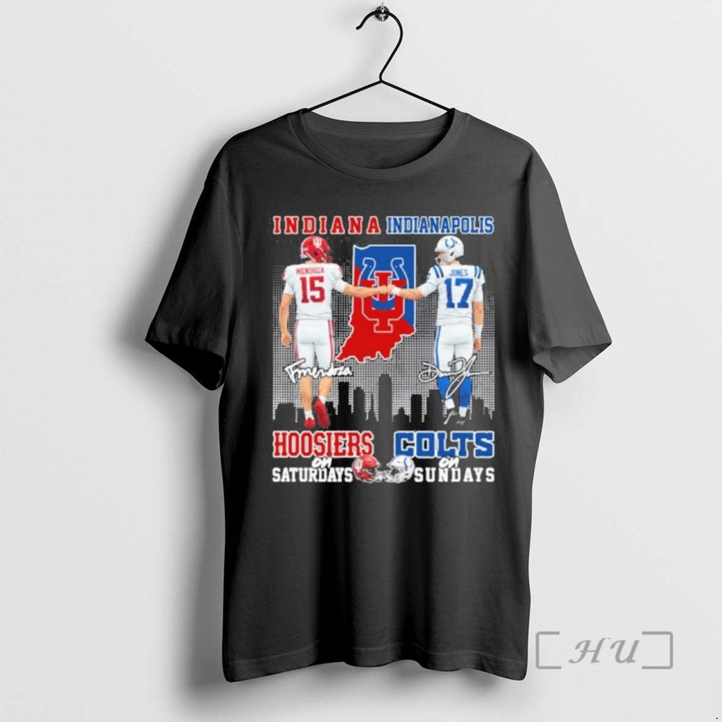 Officials Fernando Mendoza Hoosiers On Saturdays And - Adult & Kids T-Shirts, Sweatshirts & Hoodies apparel design preview 1