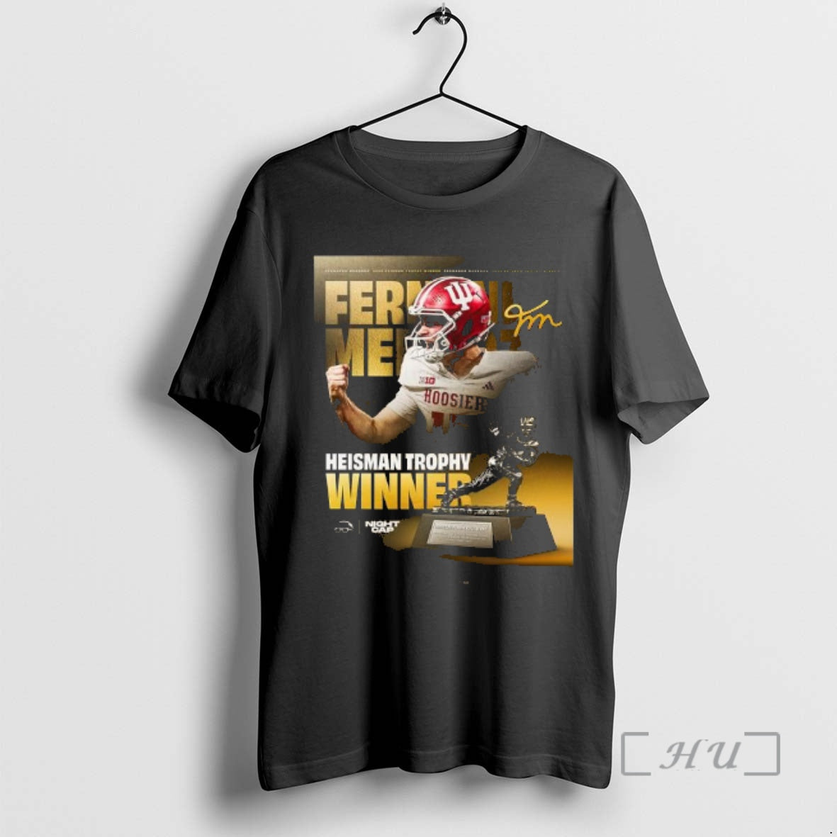 Officials Fernando Mendoza Wins 2025 Heisman Trophy - Adult & Kids T-Shirts, Sweatshirts & Hoodies apparel design preview 1