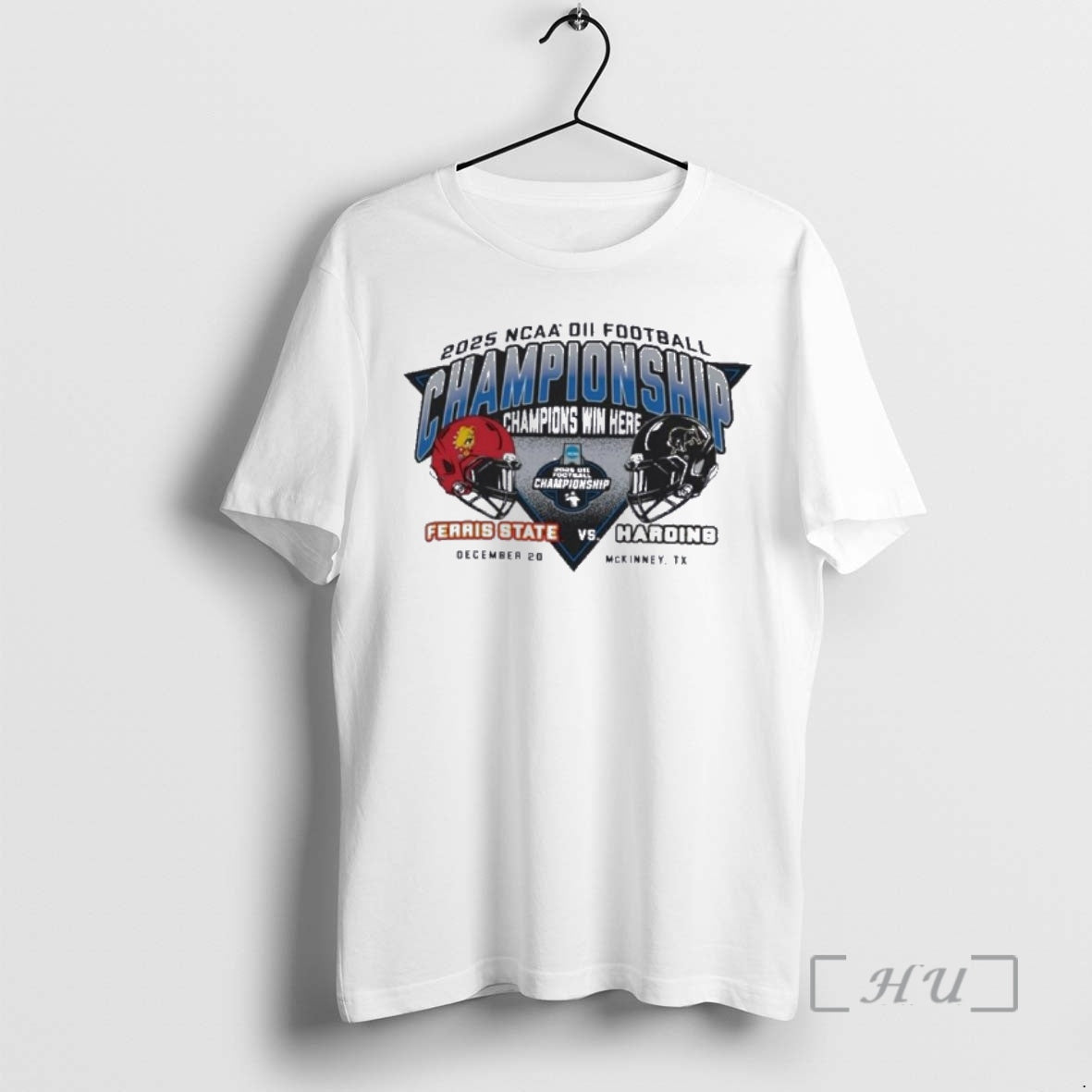 Officials Ferris State Vs Harding Football Head To - Adult & Kids T-Shirts, Sweatshirts & Hoodies apparel design preview 1