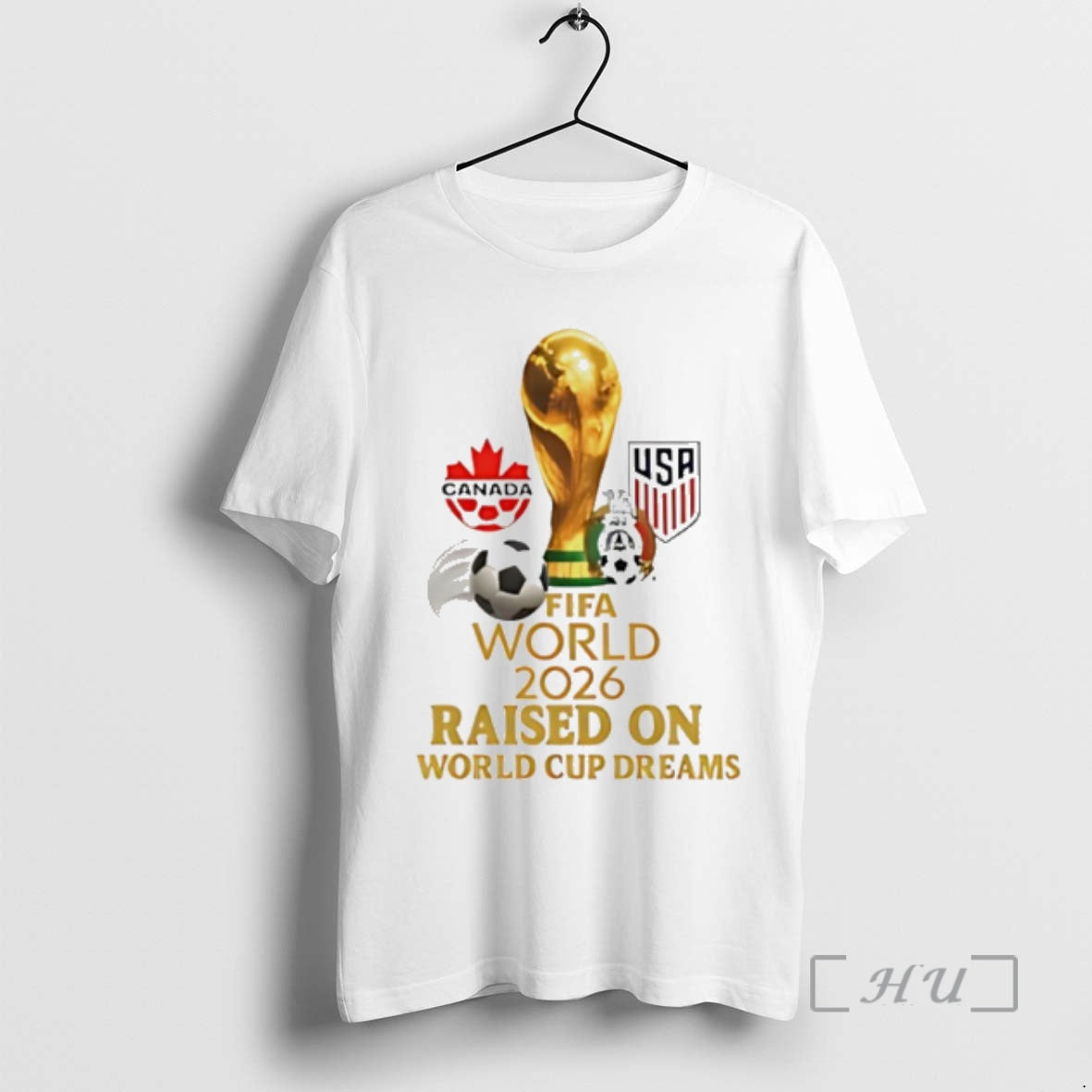 Officials Fifa World 2026 Raised On Cup Dreams - Adult & Kids T-Shirts, Sweatshirts & Hoodies apparel design preview 1