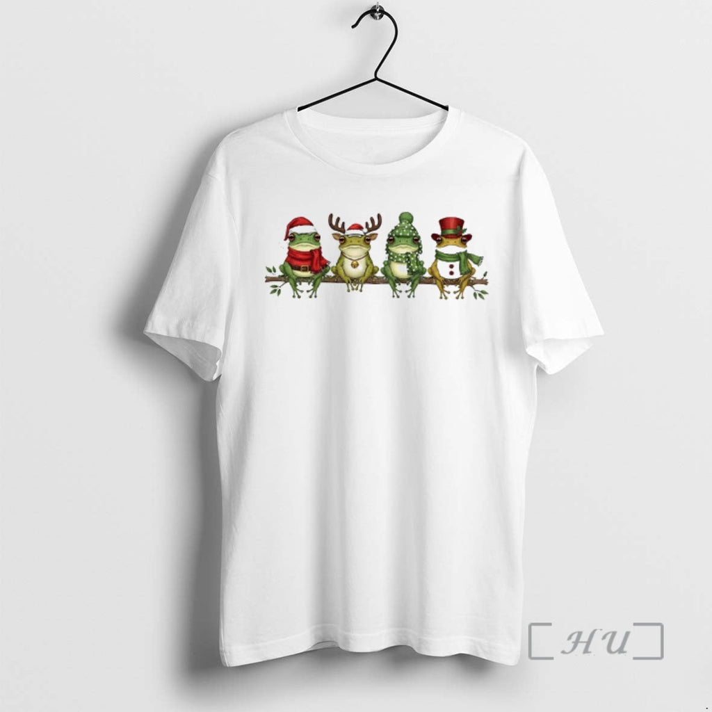 Officials Funny Santa Frog Winter Holiday Merry - Adult & Kids T-Shirts, Sweatshirts & Hoodies apparel design preview 1