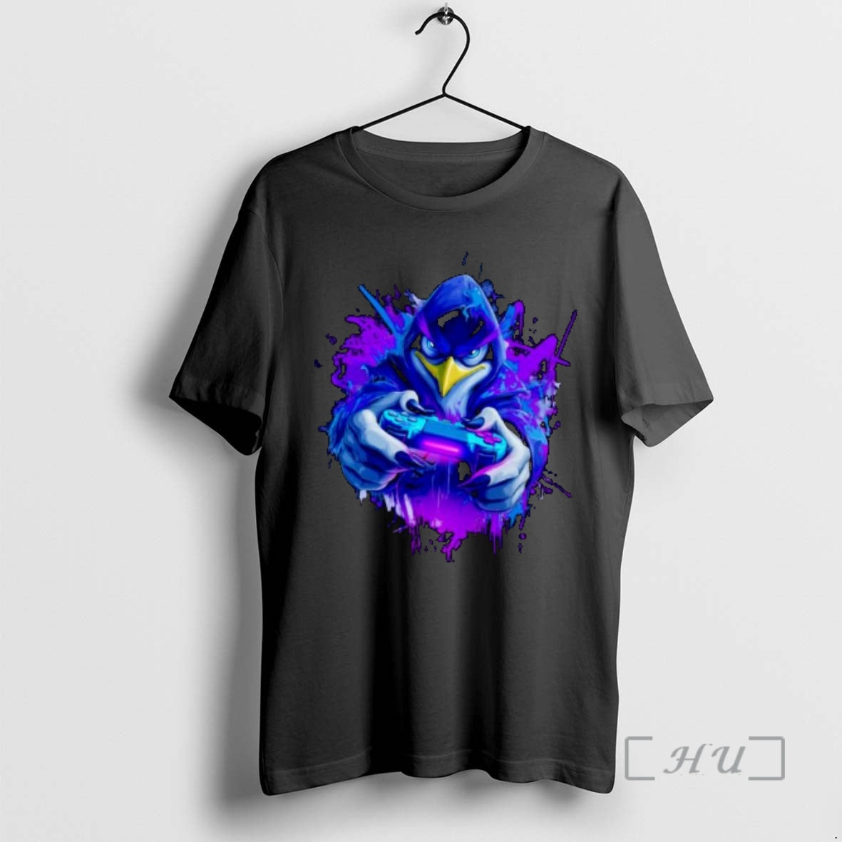 Officials Funny Gaming Penguin Ornaments - Adult & Kids T-Shirts, Sweatshirts & Hoodies apparel design preview 1
