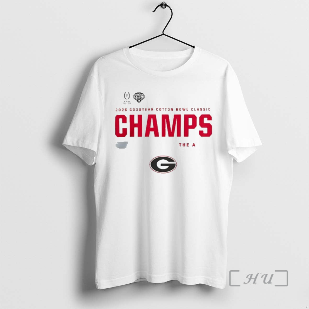 Officials Georgia Bulldogs 2026 Cotton Bowl Champions - Adult & Kids T-Shirts, Sweatshirts & Hoodies apparel design preview 1