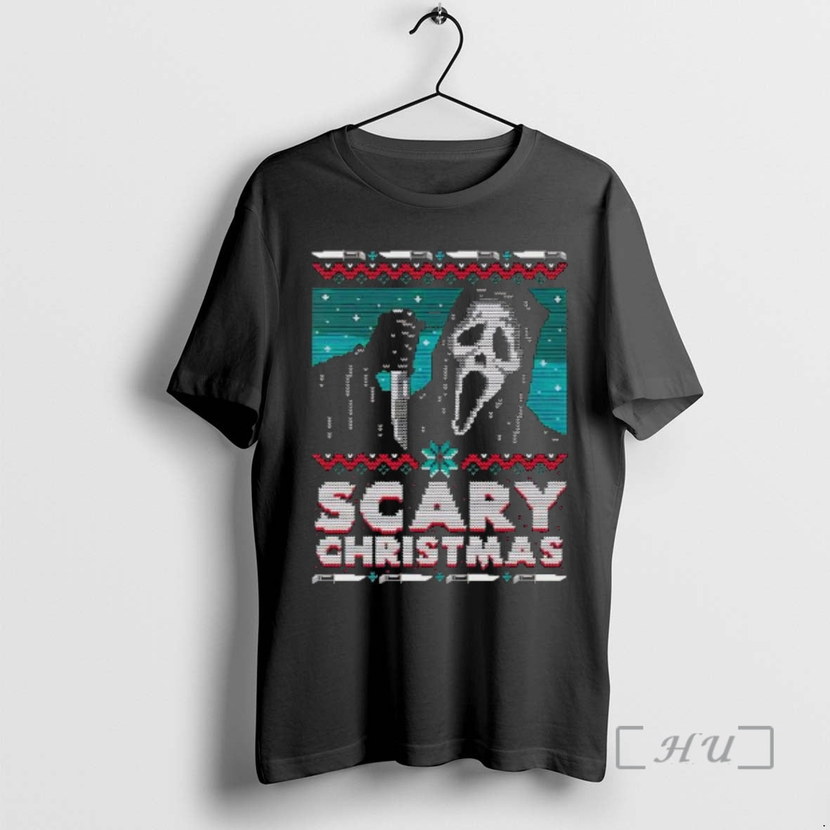 Officials Ghostface Holding Knife Scary Ugly - Adult & Kids T-Shirts, Sweatshirts & Hoodies apparel design preview 1