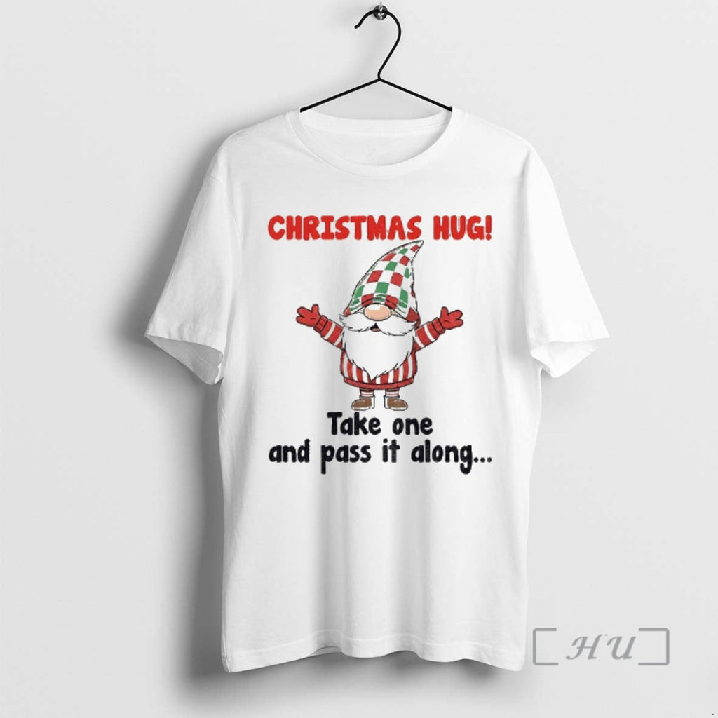 Officials Gnome Christmas Hug Take One And Pass It - Adult & Kids T-Shirts, Sweatshirts & Hoodies apparel design preview 1