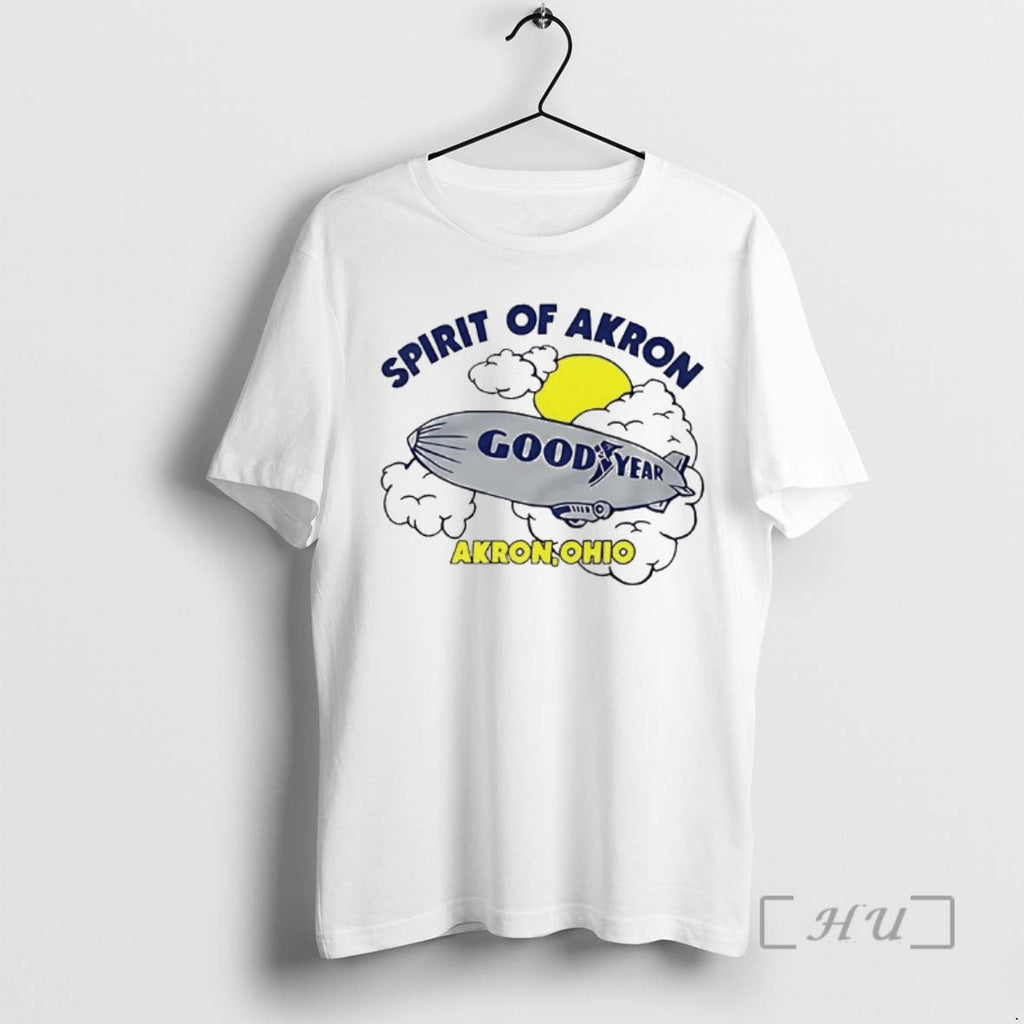 Officials Goodyear Blimp Spirit Of Akron Ohio Cartoon - Adult & Kids T-Shirts, Sweatshirts & Hoodies apparel design preview 1