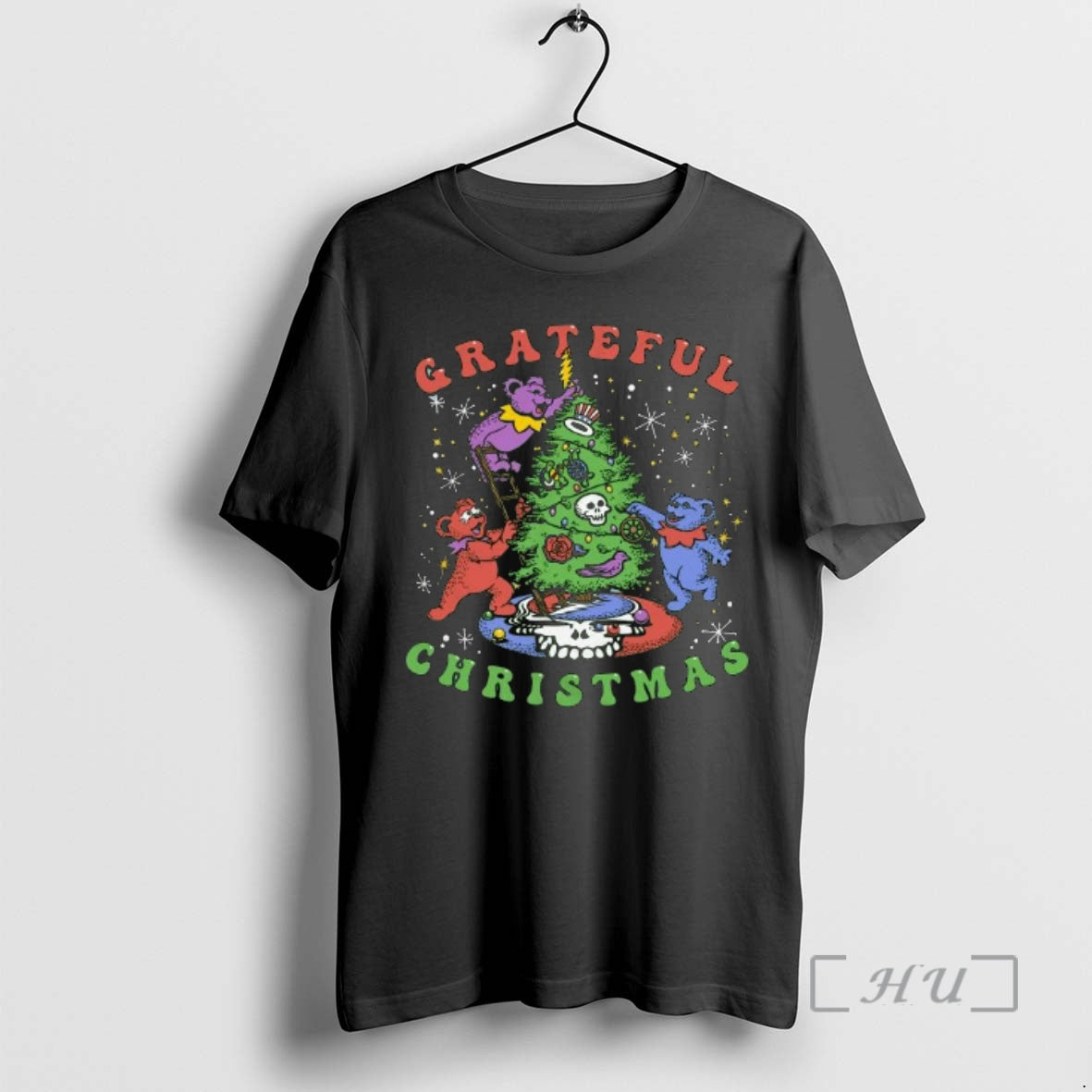 Officials Grateful Dead Jolly Bears Light Tree - Adult & Kids T-Shirts, Sweatshirts & Hoodies apparel design preview 1
