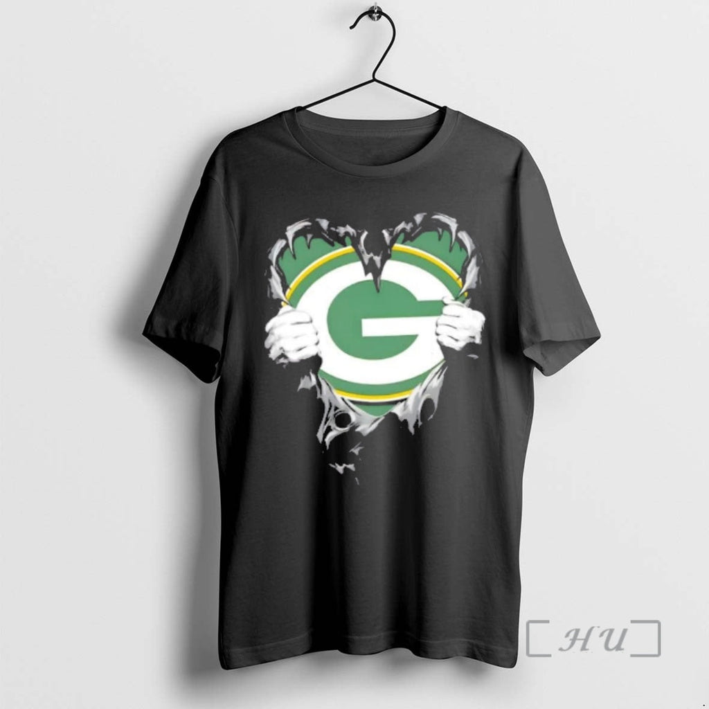 Officials Green Bay Packers Rip The Chest Forever In - Adult & Kids T-Shirts, Sweatshirts & Hoodies apparel design preview 1