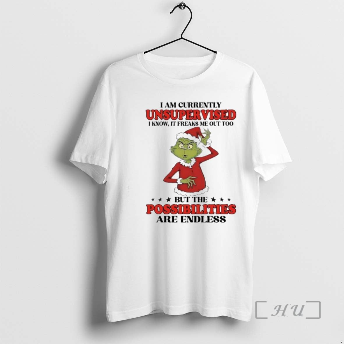 Officials Grinch I Am Currently Unsupervised Know It - Adult & Kids T-Shirts, Sweatshirts & Hoodies apparel design preview 1