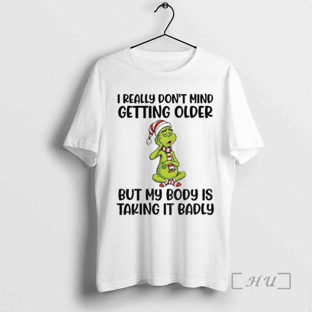 Officials Grinch Santa I Really Dont Mind Getting - Adult & Kids T-Shirts, Sweatshirts & Hoodies apparel design preview 1