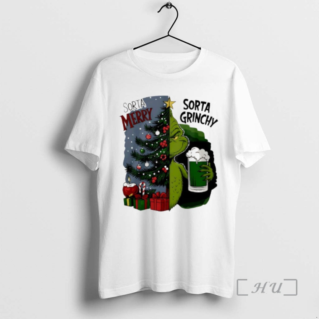 Officials Grinch Sorta Merry Grinchy Christmas - Adult & Kids T-Shirts, Sweatshirts & Hoodies apparel design preview 1