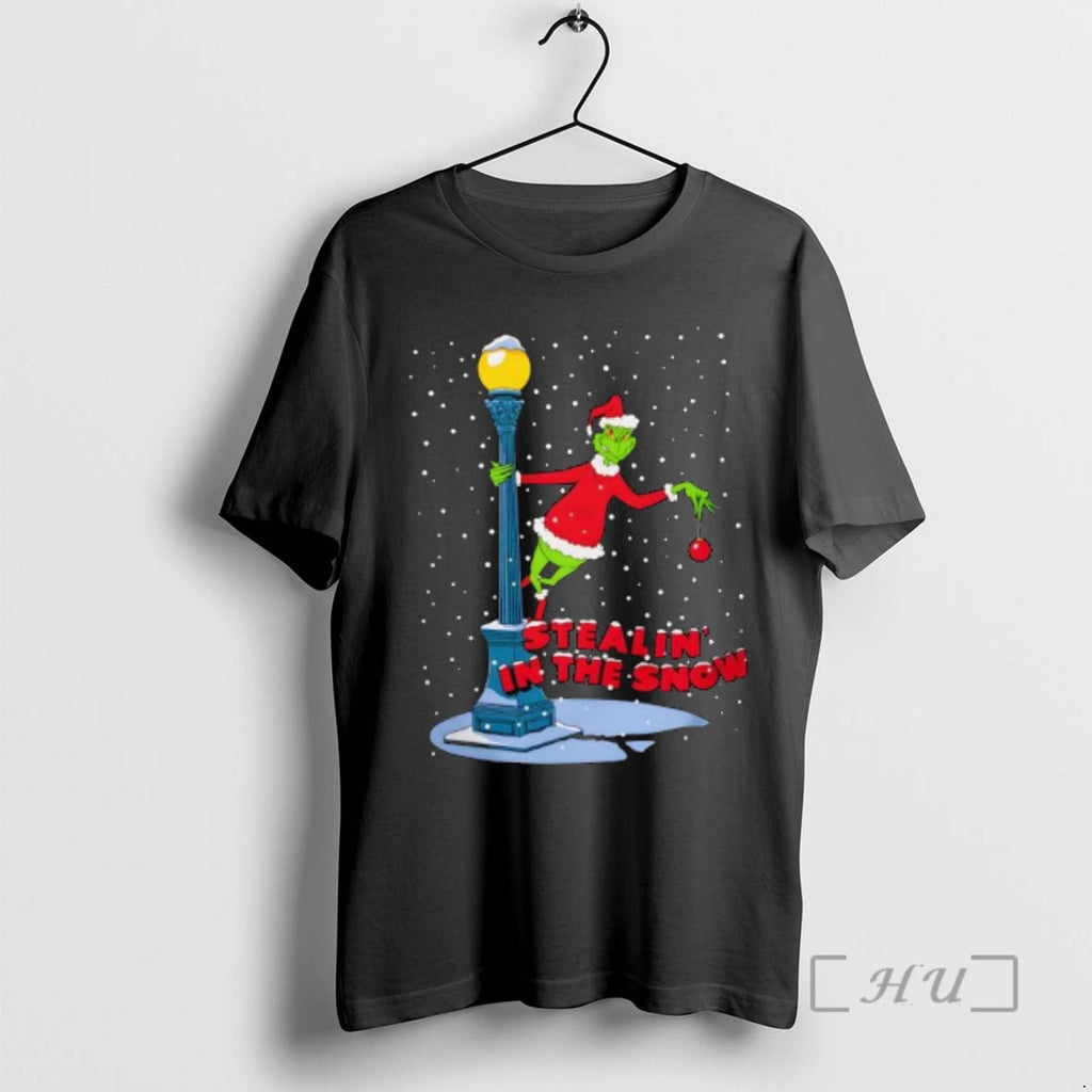 Officials Grinch Stealing In The Snow - Adult & Kids T-Shirts, Sweatshirts & Hoodies apparel design preview 1