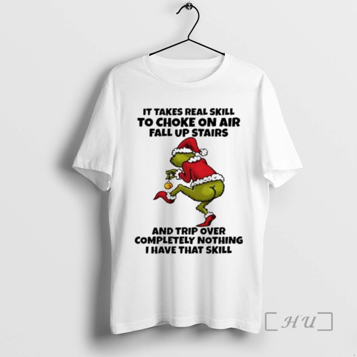 Officials Grinch It Takes Real Skill To Choke On Air - Adult & Kids T-Shirts, Sweatshirts & Hoodies apparel design preview 1