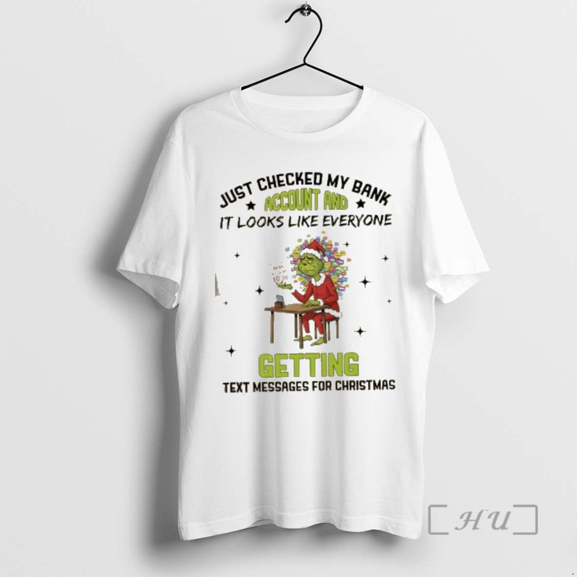Officials Grinch Just Checked My Bank Account And It - Adult & Kids T-Shirts, Sweatshirts & Hoodies apparel design preview 1