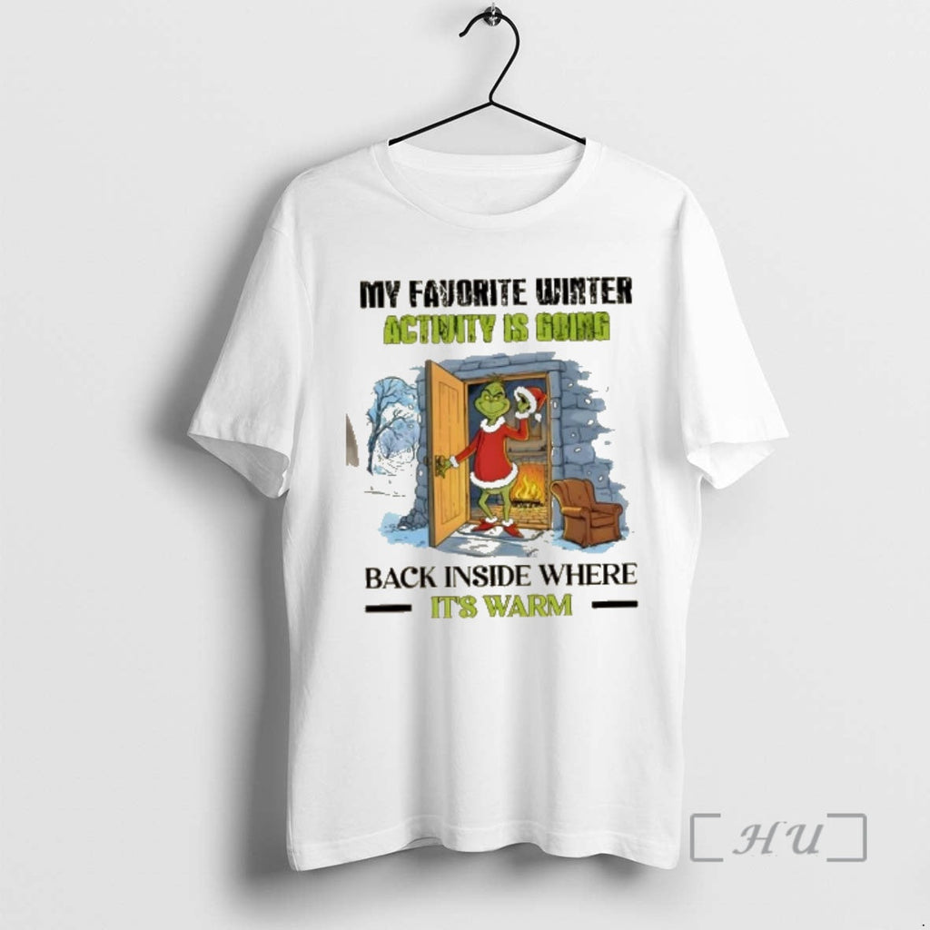 Officials Grinch My Favorite Winter Activity Is Going - Adult & Kids T-Shirts, Sweatshirts & Hoodies apparel design preview 1