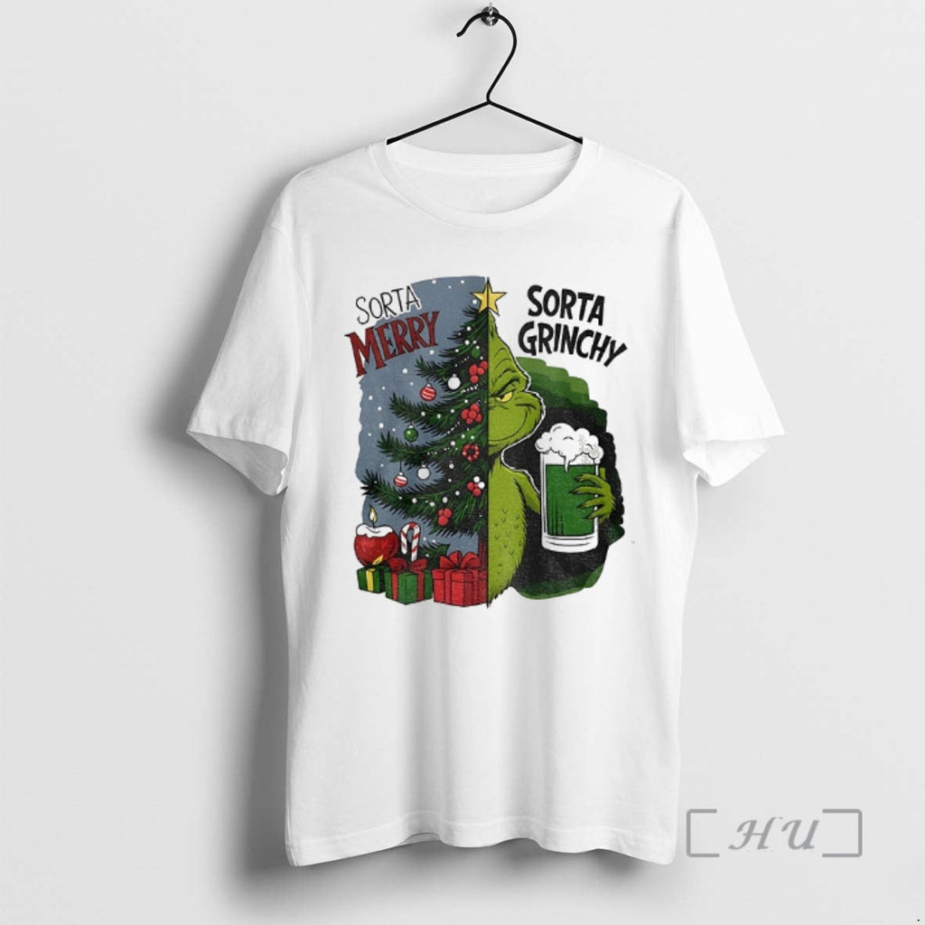 Officials Grinch Sorta Merry Grinchy Christmas Tree - Adult & Kids T-Shirts, Sweatshirts & Hoodies apparel design preview 1
