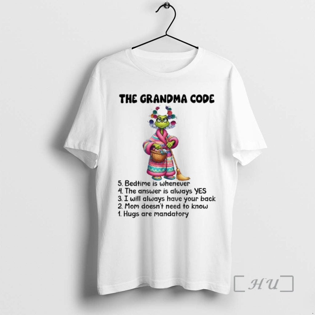 Officials Grinch The Grandma Code Bedtime Is Whenever - Adult & Kids T-Shirts, Sweatshirts & Hoodies apparel design preview 1
