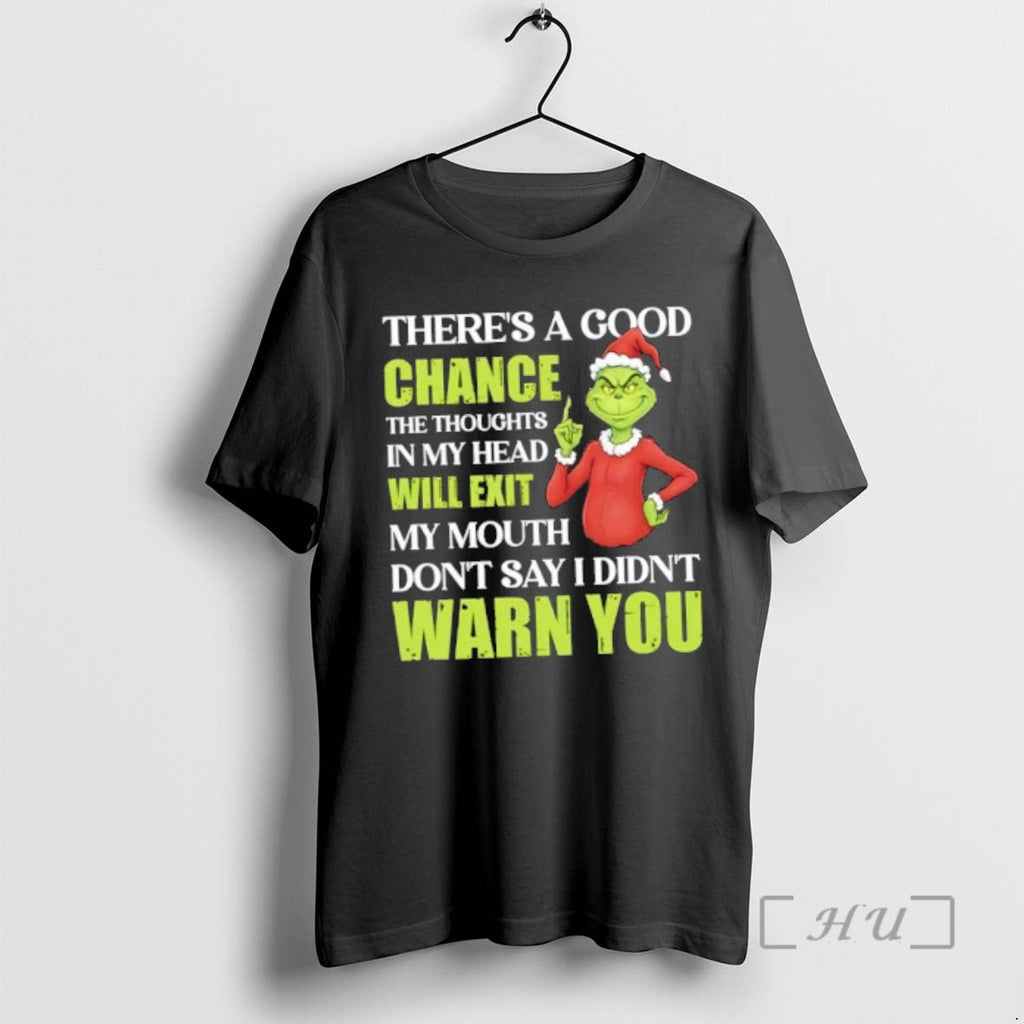 Officials Grinch Theres A Good Chance The Thoughts In - Adult & Kids T-Shirts, Sweatshirts & Hoodies apparel design preview 1