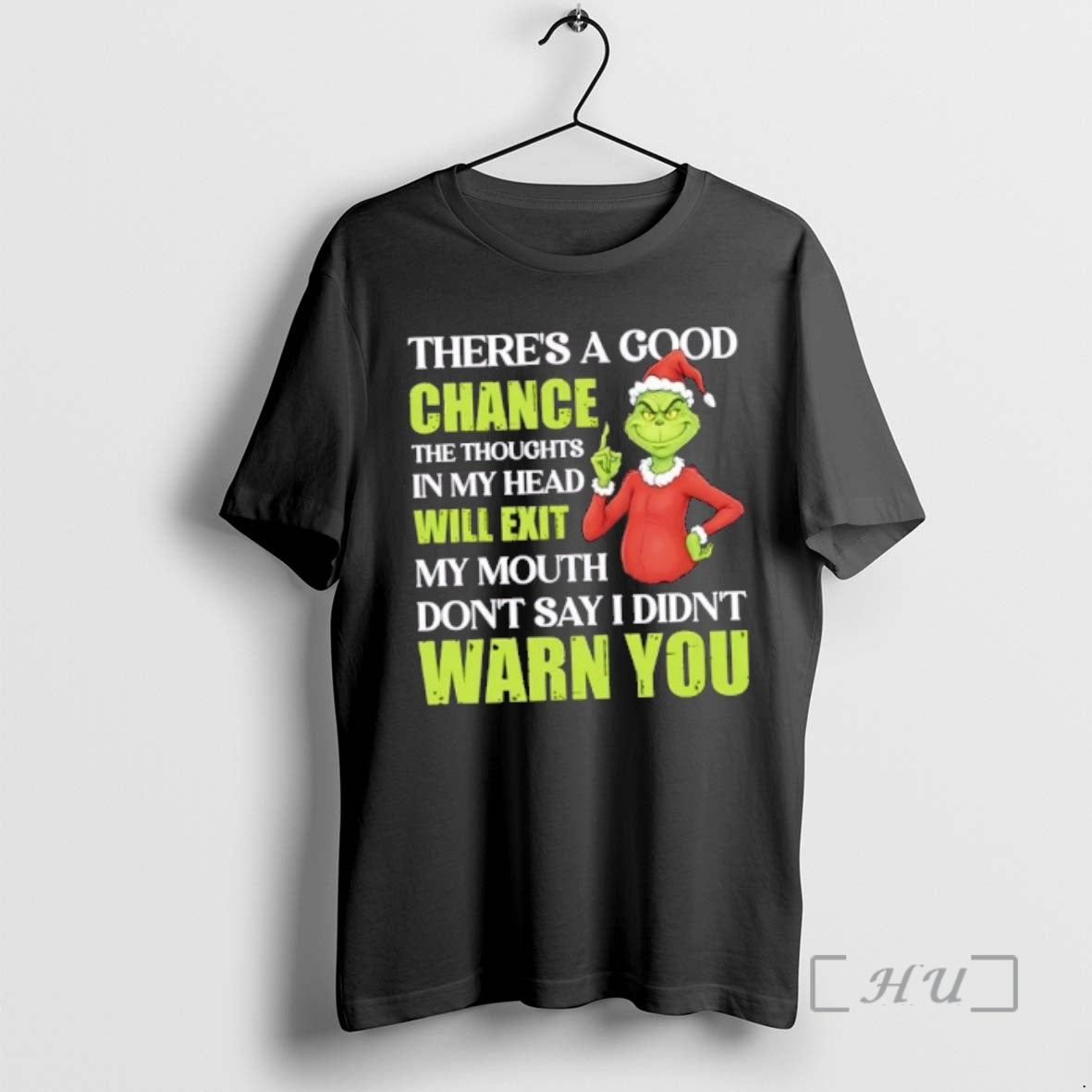 Officials Grinch Theres A Good Chance The Thoughts In - Adult & Kids T-Shirts, Sweatshirts & Hoodies apparel design preview 1