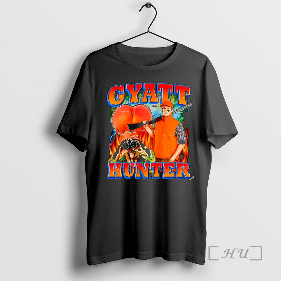 Officials Gyatt Hunter Peach Graphic Christmas - Adult & Kids T-Shirts, Sweatshirts & Hoodies apparel design preview 1