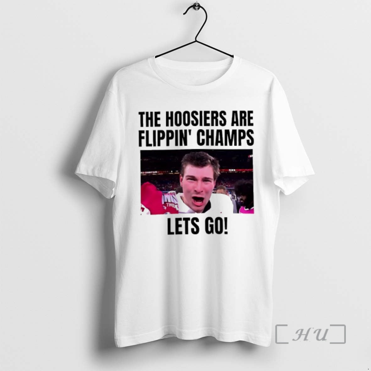 Officials Hoosiers Are Flippin Champs Lets Go - Adult & Kids T-Shirts, Sweatshirts & Hoodies apparel design preview 1