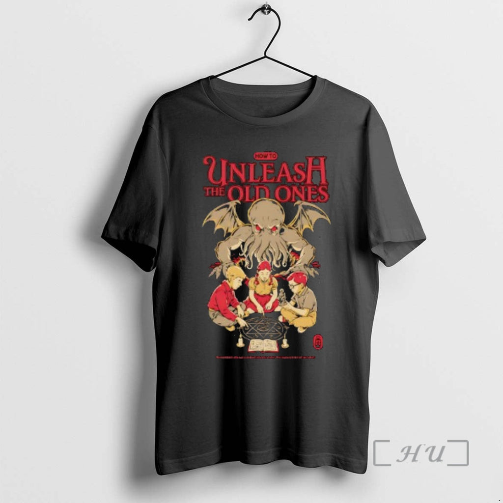 Officials How To Unleash The Old Ones Lovecrafts - Adult & Kids T-Shirts, Sweatshirts & Hoodies apparel design preview 1