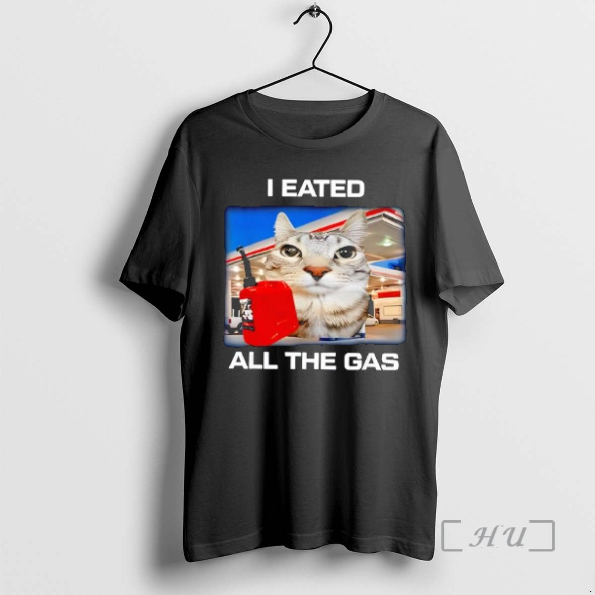 Officials I Eated All The Gas Silly Staring Cat Meme - Adult & Kids T-Shirts, Sweatshirts & Hoodies apparel design preview 1
