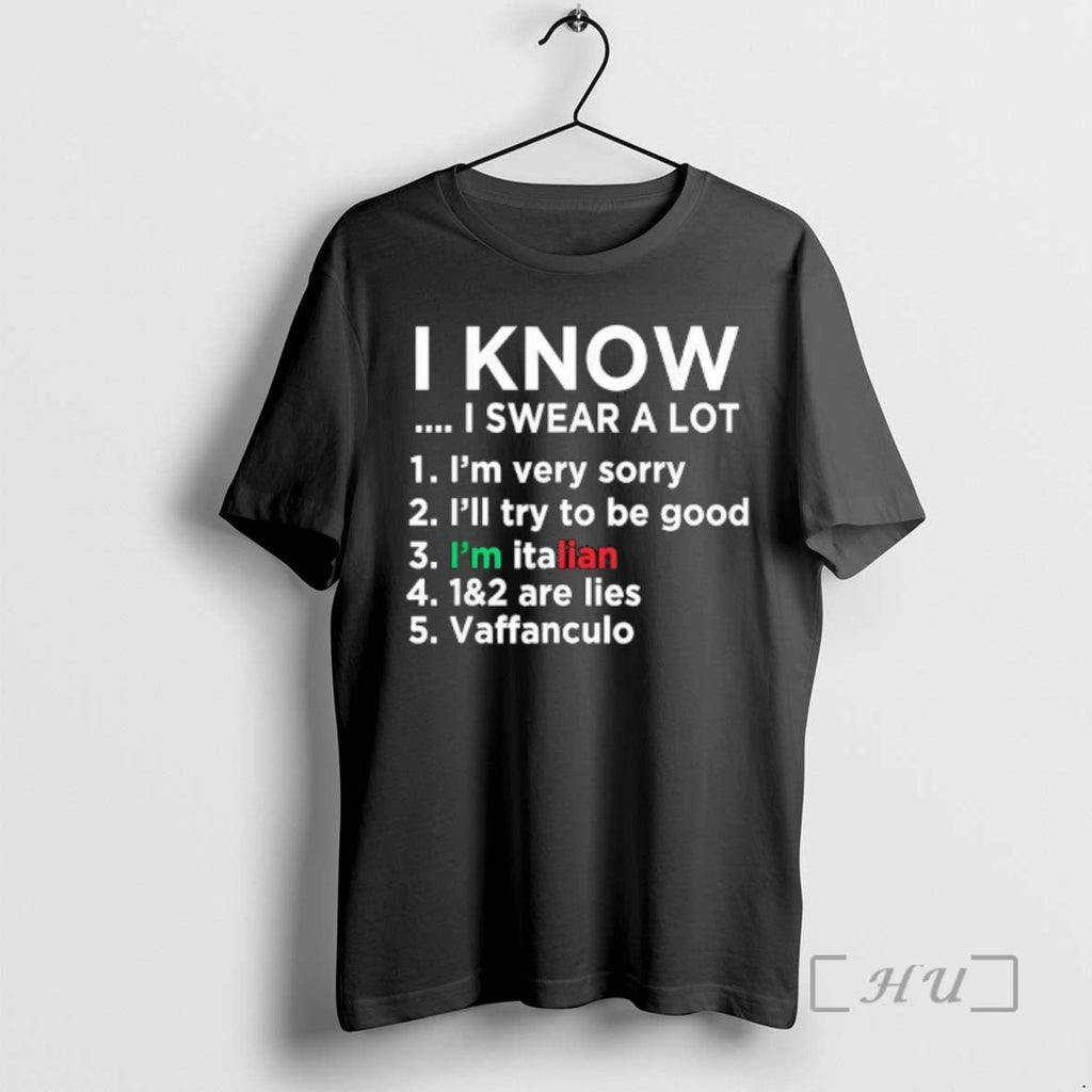 Officials I Know Swear A Lot 1 Im Very Sorry 2 Ill - Adult & Kids T-Shirts, Sweatshirts & Hoodies apparel design preview 1