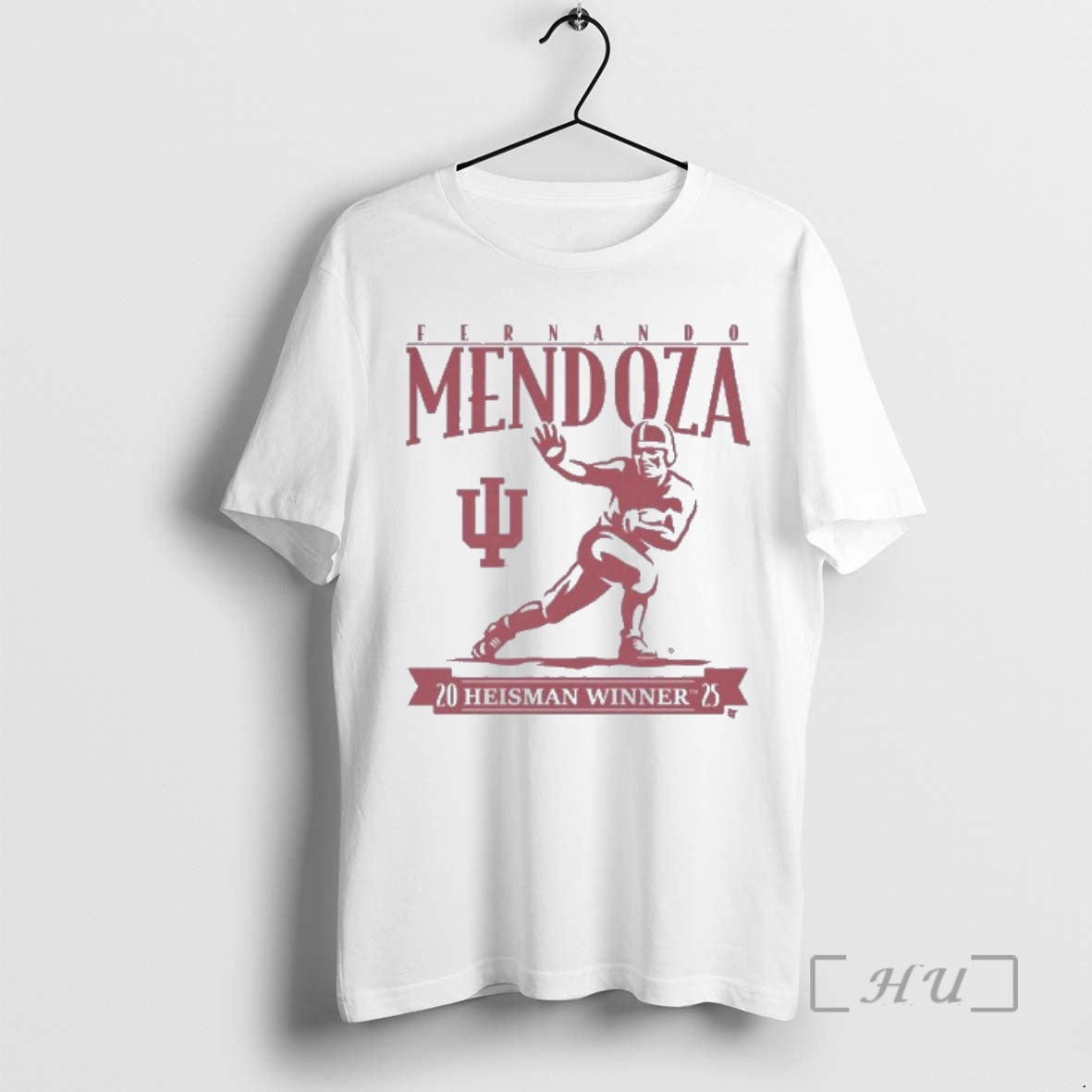Officials Indiana Football Fernando Mendoza Heisman - Adult & Kids T-Shirts, Sweatshirts & Hoodies apparel design preview 1