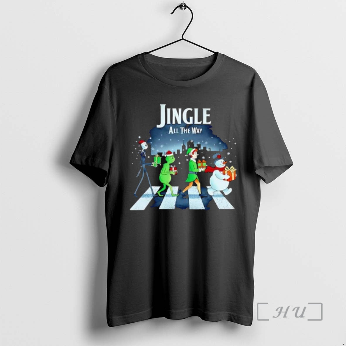 Officials Jack Skellington And Grinch Buddy The Elf - Adult & Kids T-Shirts, Sweatshirts & Hoodies apparel design preview 1