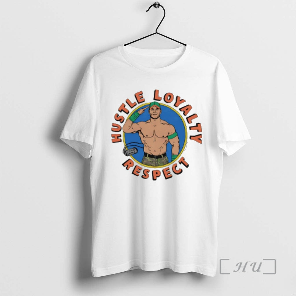 Officials John Cena Hustle Loyalty Respect Caricature - Adult & Kids T-Shirts, Sweatshirts & Hoodies apparel design preview 1