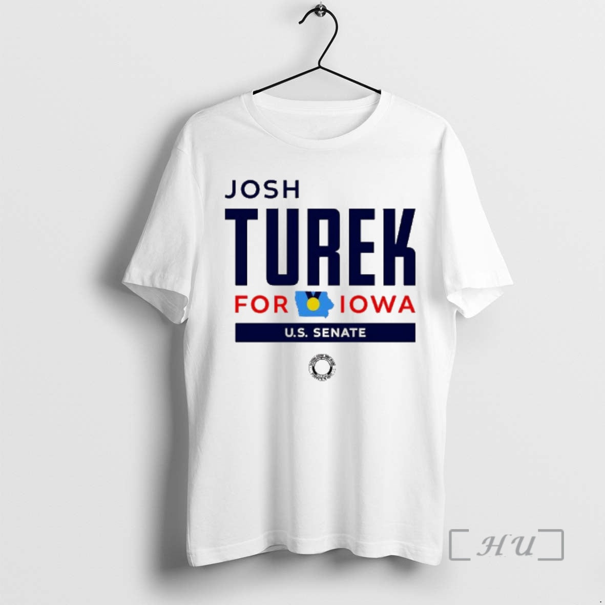 Officials Josh Turek For Iowa Square Logo - Adult & Kids T-Shirts, Sweatshirts & Hoodies apparel design preview 1