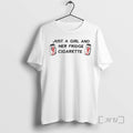Officials Just A Girl And Her Fridge Cigarette Diet - Adult & Kids T-Shirts, Sweatshirts & Hoodies apparel design preview 1
