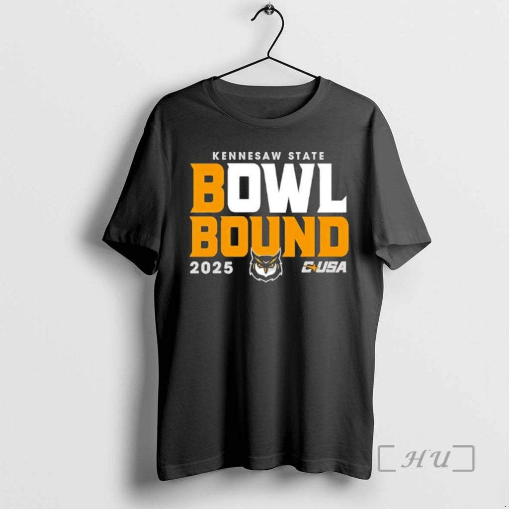 Officials Kennesaw State Owls 2025 Bowl Bound Classic - Adult & Kids T-Shirts, Sweatshirts & Hoodies apparel design preview 1