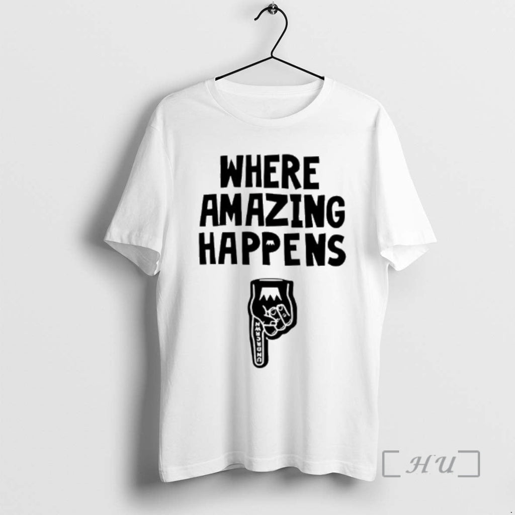 Officials Kevin Durant Wear A Where Amazing Happens - Adult & Kids T-Shirts, Sweatshirts & Hoodies apparel design preview 1