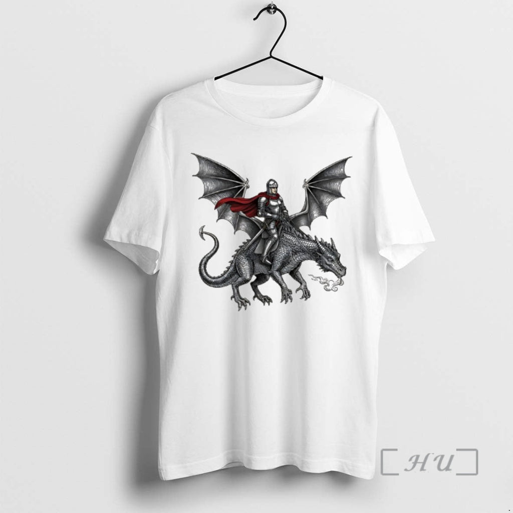 Officials Knight Riding Dragon Art - Adult & Kids T-Shirts, Sweatshirts & Hoodies apparel design preview 1