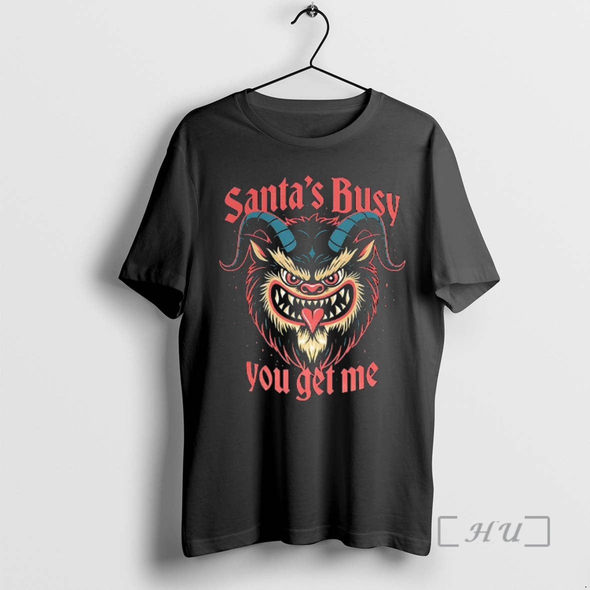 Officials Krampus Santas Busy You Get Me Christmas - Adult & Kids T-Shirts, Sweatshirts & Hoodies apparel design preview 1