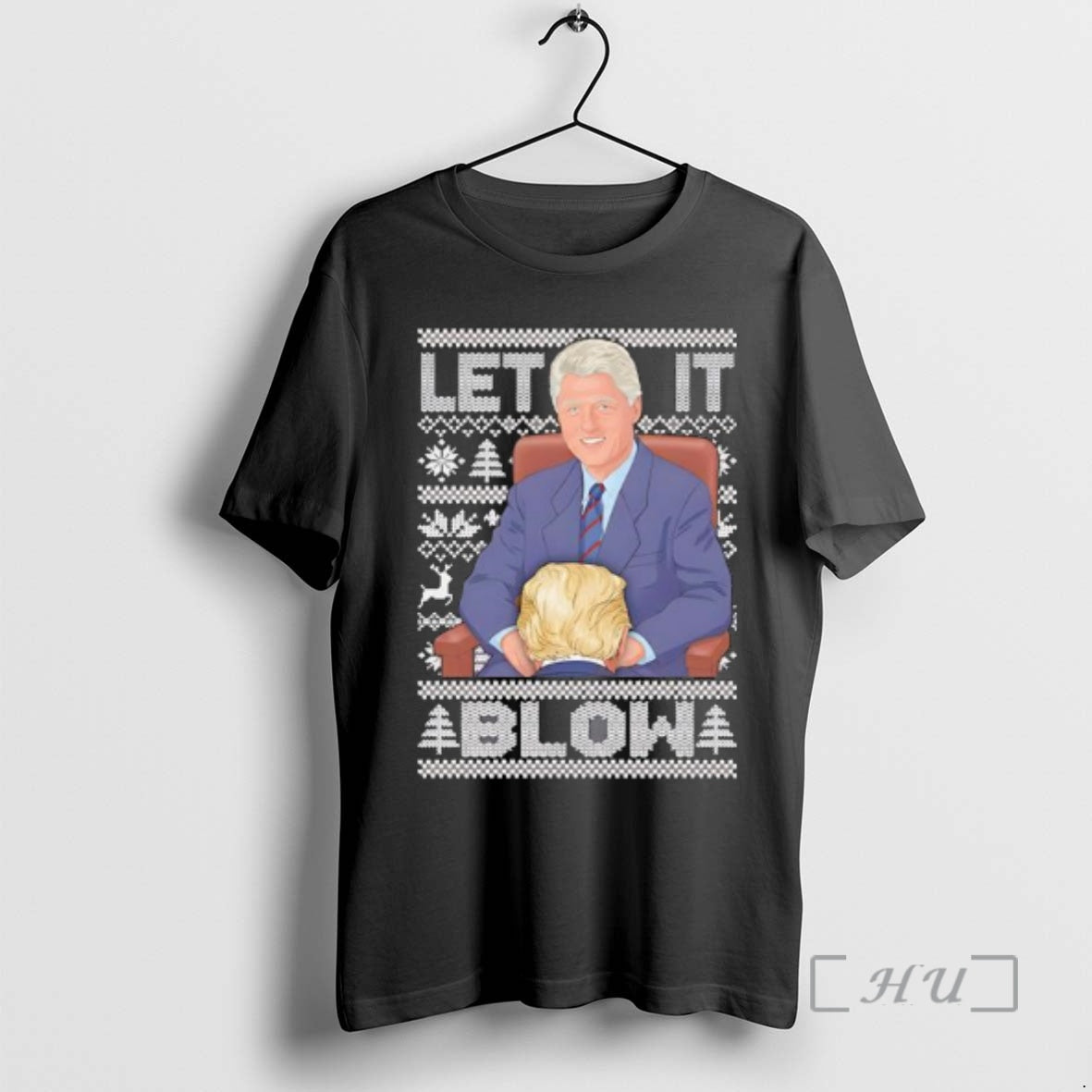 Officials Let It Blow Donald Trump And Bill Clinton - Adult & Kids T-Shirts, Sweatshirts & Hoodies apparel design preview 1