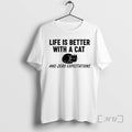 Officials Life Is Better With A Cat And Zero - Adult & Kids T-Shirts, Sweatshirts & Hoodies apparel design preview 1