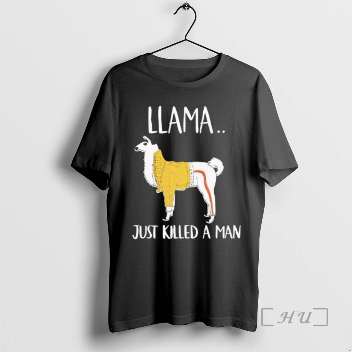 Officials Llama Just Killed A Man Funny - Adult & Kids T-Shirts, Sweatshirts & Hoodies apparel design preview 1