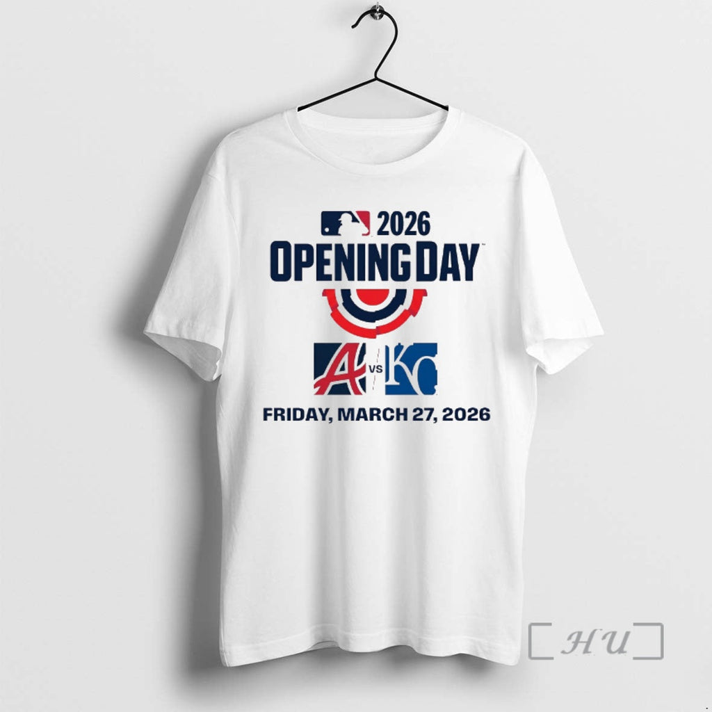 Officials Mlb 2026 Opening Day Atlanta Braves Vs - Adult & Kids T-Shirts, Sweatshirts & Hoodies apparel design preview 1