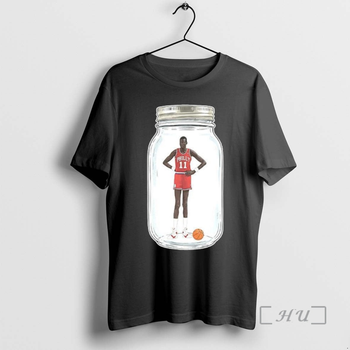 Officials Manute Bol Philadelphia 76ers Basketball - Adult & Kids T-Shirts, Sweatshirts & Hoodies apparel design preview 1