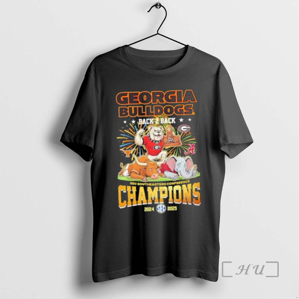 Officials Mascots Georgia Bulldogs Back 2 Sec - Adult & Kids T-Shirts, Sweatshirts & Hoodies apparel design preview 1