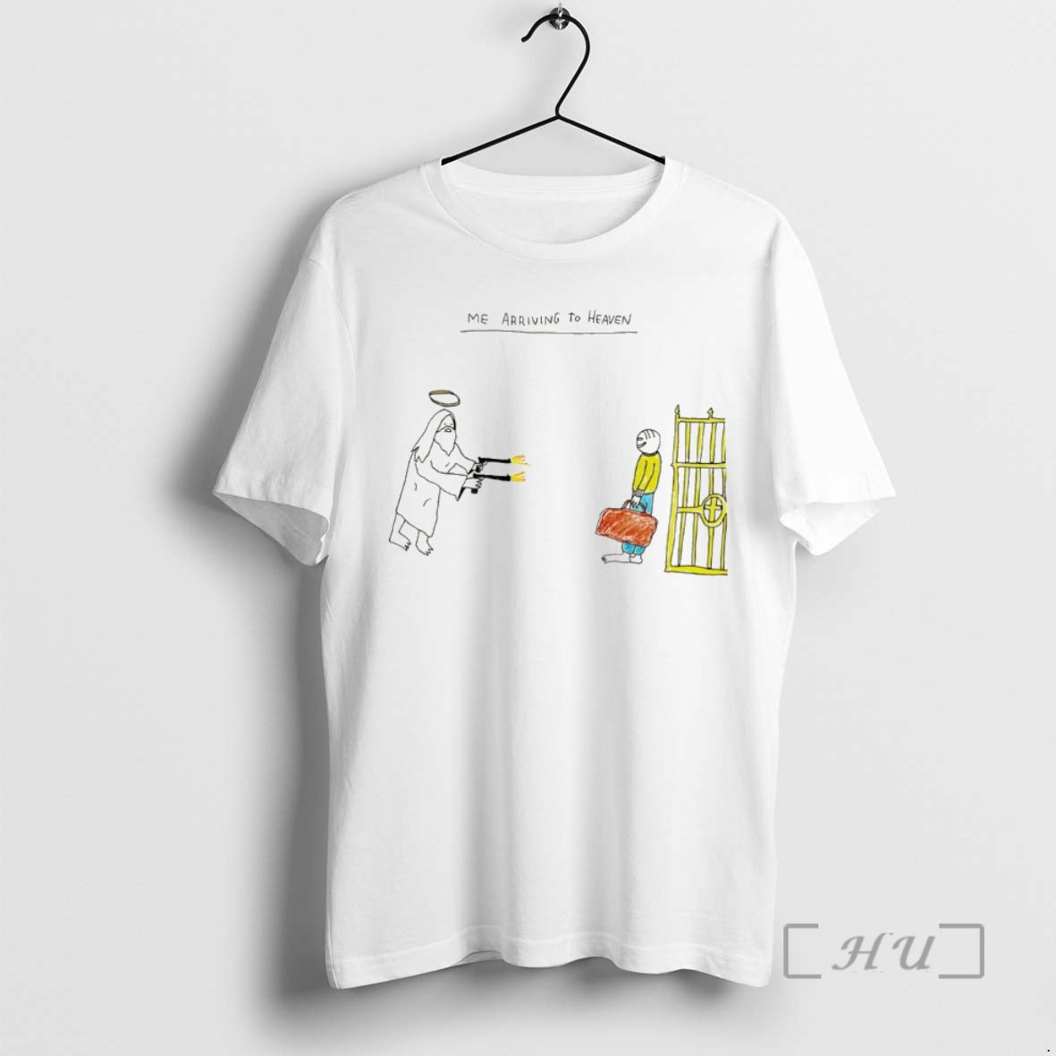 Officials Me Arriving To Heaven Paint Christmas - Adult & Kids T-Shirts, Sweatshirts & Hoodies apparel design preview 1