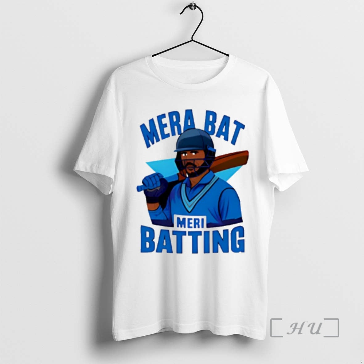 Officials Mera Bat Meri Batting Hindi Phrase In India - Adult & Kids T-Shirts, Sweatshirts & Hoodies apparel design preview 1