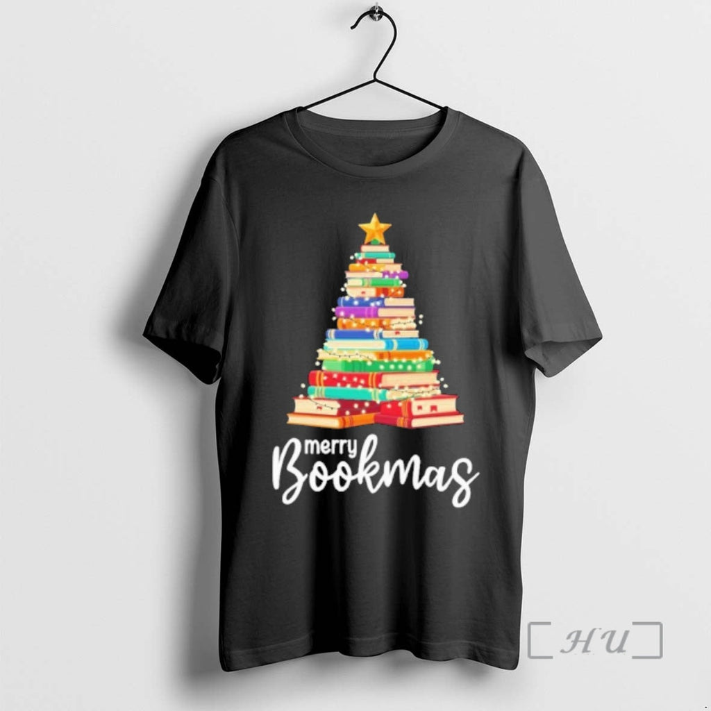 Officials Merry Bookmas Christmas - Adult & Kids T-Shirts, Sweatshirts & Hoodies apparel design preview 1