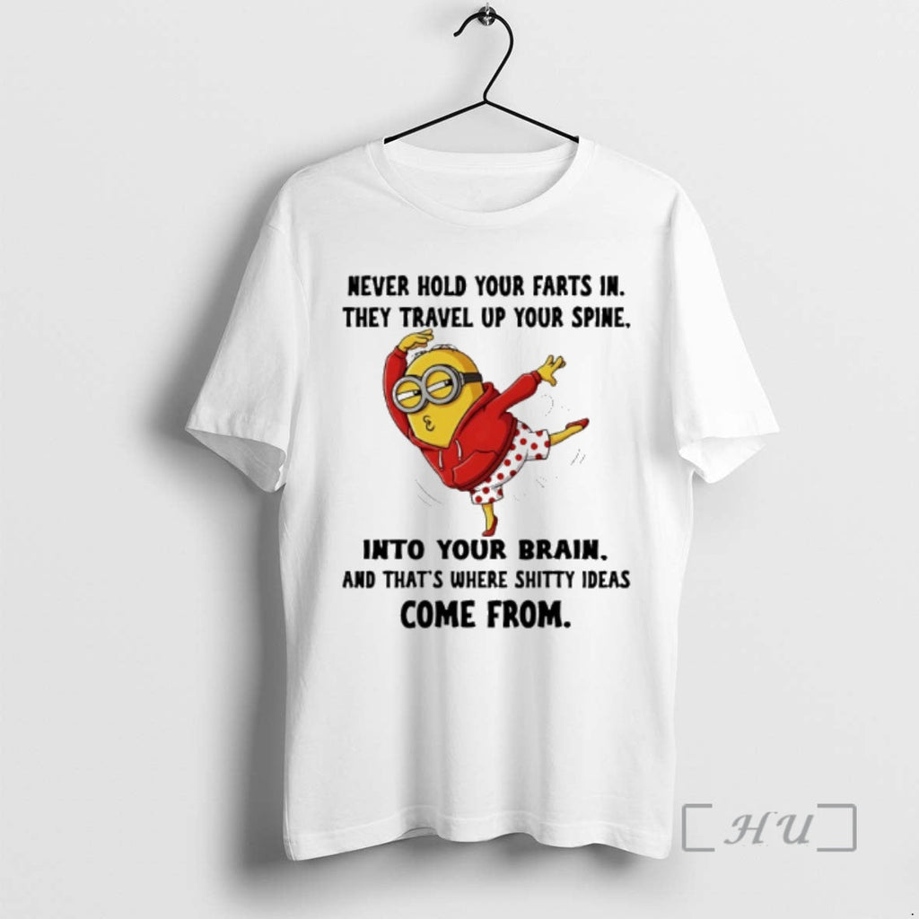 Officials Minion Never Hold Your Farts In They Travel - Adult & Kids T-Shirts, Sweatshirts & Hoodies apparel design preview 1