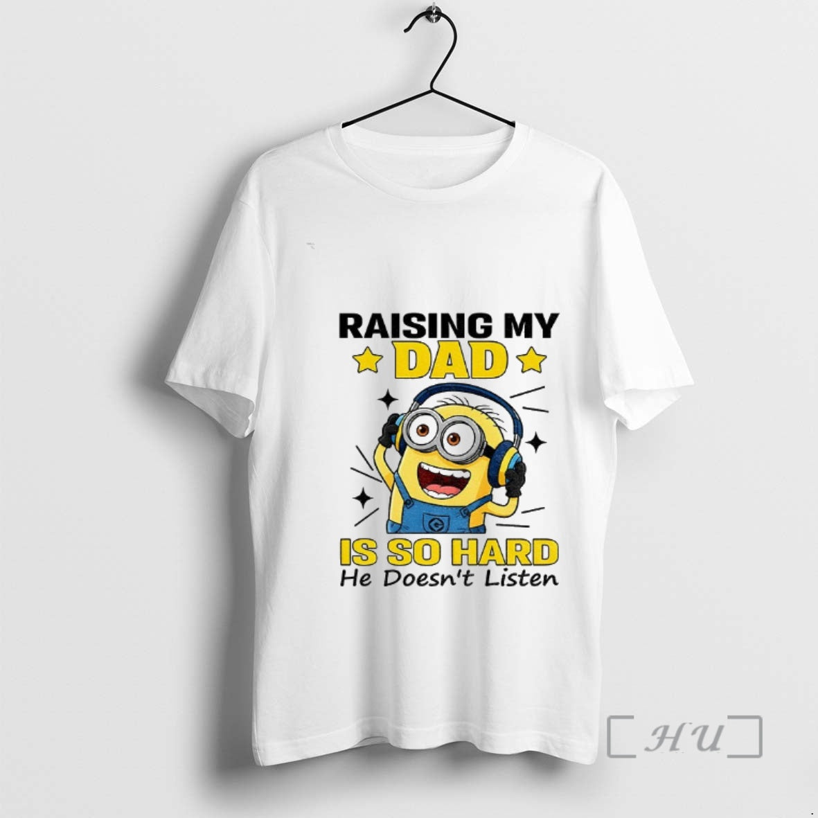 Officials Minion Raising My Dad Is So Hard He Doesnt - Adult & Kids T-Shirts, Sweatshirts & Hoodies apparel design preview 1